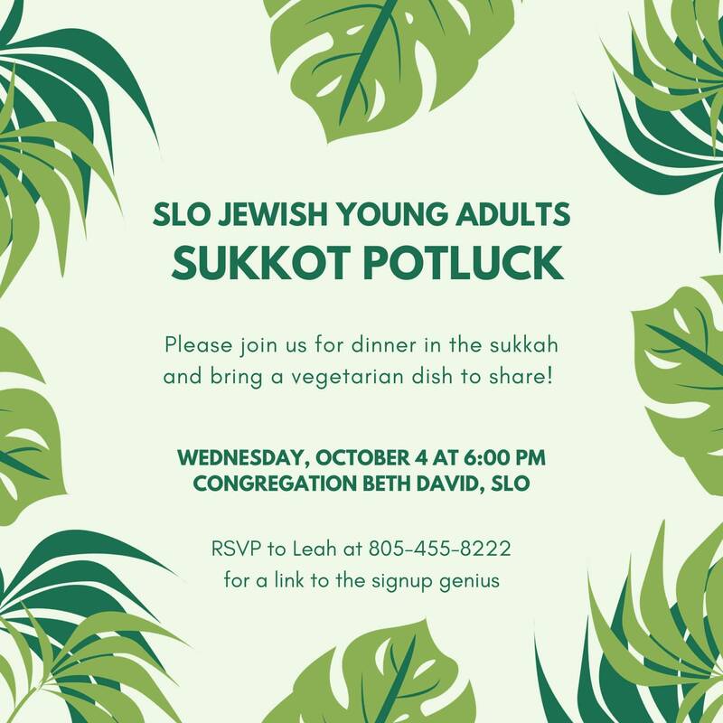 Banner Image for Young Adult Sukkot Pot Luck