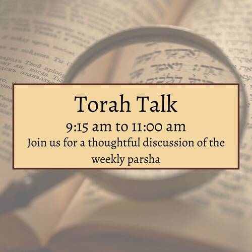 Banner Image for Torah Talk with Rabbi Mel